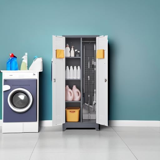 GREATMEET 65'' Metal Utility Storage Cabinet - Image 5