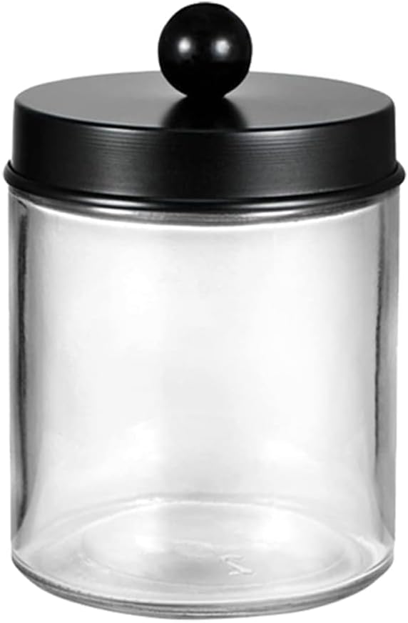 280ml/9.3oz Transparent Glass Vanity Canister Jar by Unknown