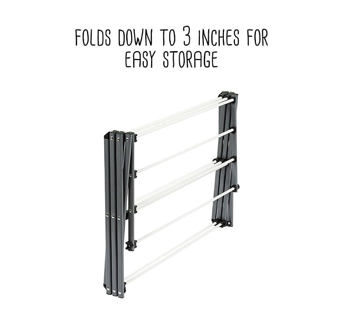 Honey-Can-Do Collapsible Clothes Drying Rack – Durable, Space-Saving Laundry & - Image 7