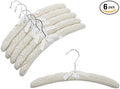 Only Hangers Natural Canvas Padded Hangers w/Chrome Hook by Only+Hangers