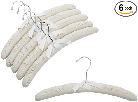 Only Hangers Natural Canvas Padded Hangers w/Chrome Hook by Only+Hangers