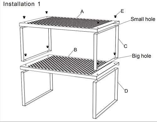 NEX Kitchen Shelf Organizer for Counter Cupboard Pantry - Image 5