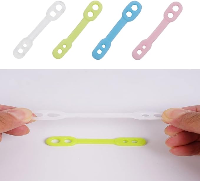 20 Pack Clothes Hangers Windproof Lock Straps Buckle Shockproof Non Falling - Image 2
