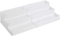 mDesign Plastic Expandable 3-Tier Shelf Rack Organizer by mDesign
