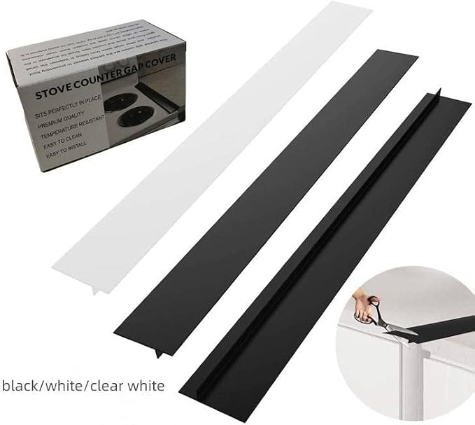 2 Pack Silicone Stove Counter Gap Cover， Flexible Easy Clean Heat Resistant - Image 4