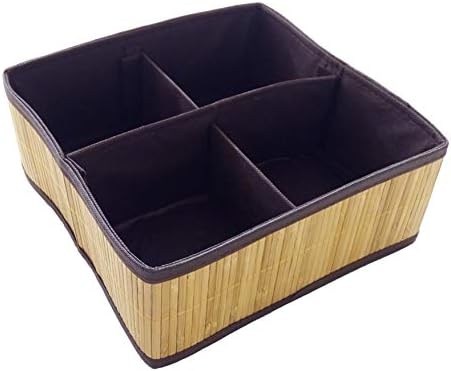 FixtureDisplays Set of 3 Laundry Hampers Bamboo Round Wicker Clothes Bin - Image 6