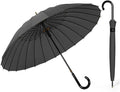 Golf Umbrella with J Handle Windproof Classic Stick Wedding Cane Umbrella by Unknown