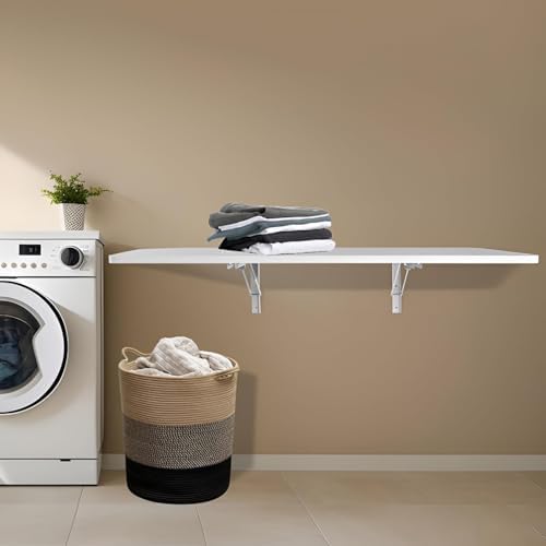 Floating Laptop Desk Multiple, Hanging Desk Wall Mounted Folding Table Office - Image 6