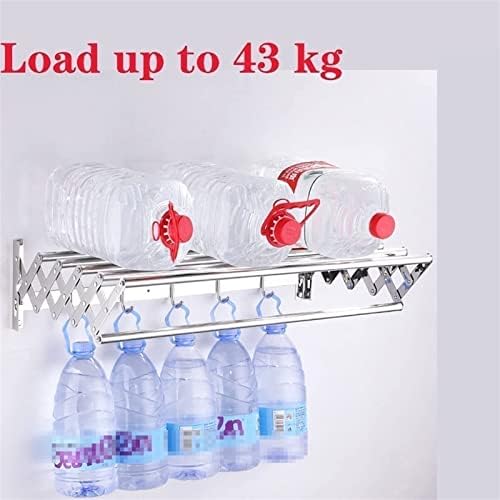 Wall Mounted Laundry Drying Rack Dryer Clothes Airer Foldable Indoor Sturdy - Image 6