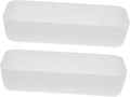 TEHAUX 2pcs Socks Container Underwear Storage Box Solid Dividers Crumple Easy by TEHAUX