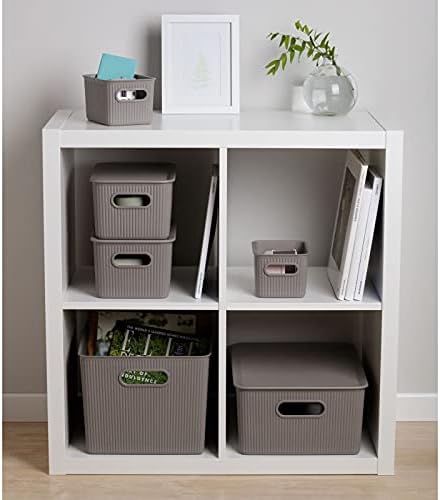 Superio Decorative Plastic Basket Open Home Storage Bins Organizer Baskets - Image 9