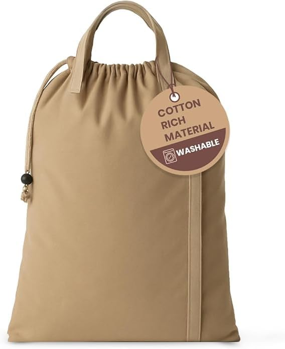 LFH Home Large Premium Cotton Canvas Laundry Bag by LFHHomePrivateLimited