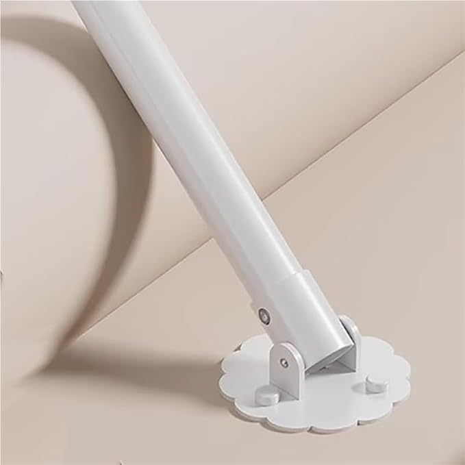 Angled Wall Closet Rod Bracket Adjustable Corner Garment Rod, Stainless Support by Unknown