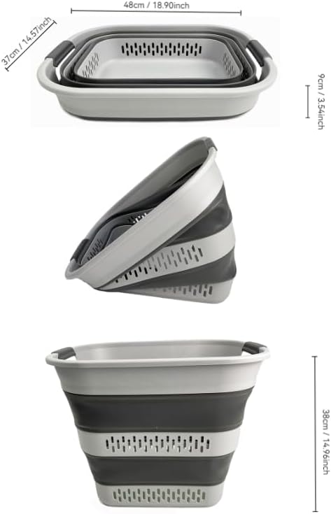 SAMMART 40L Foldable Plastic Laundry Basket - Image 6
