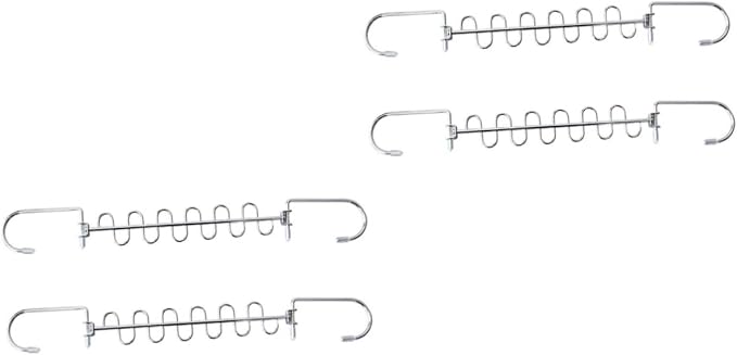 Healifty 2sets Multi Hole Clothes Drying Rack Storage Hangers Folding Clothes by Healifty
