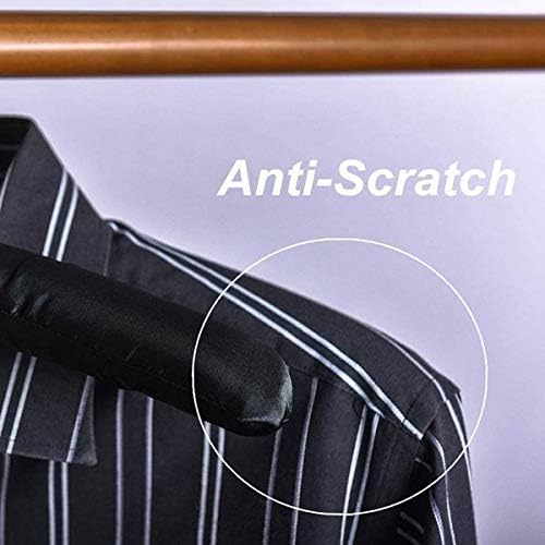 15 Inch Large Black Satin Padded Hangers - Image 6