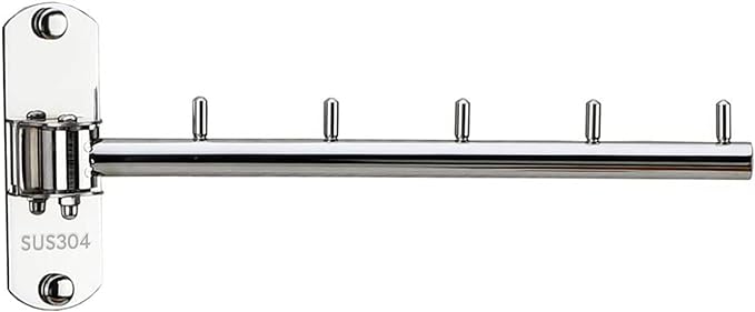 Folding Wall Mounted Clothes Hanger Rack by Zivisk
