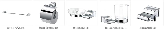 ECKOREA® Polished Chrome Robe & Towel Hook ECK-600O, Durable Zinc Alloy - Image 5
