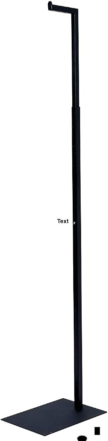 Only Garment Racks 2204 Matte Black Finish Single Garment Display Rack by Only+Garment+Racks