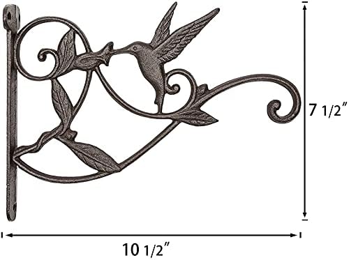 Mkono Hanging Plant Bracket Hook Iron Decorative Plant Hanger - Image 7