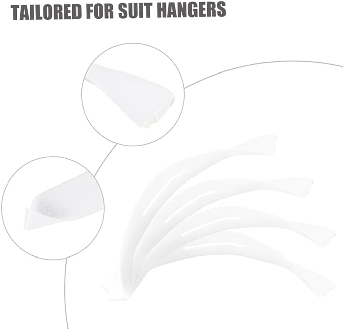 Ciieeo 50pcs Non-Slip Foam Hanger Covers Padded Suit Protector Strips Sponge - Image 8