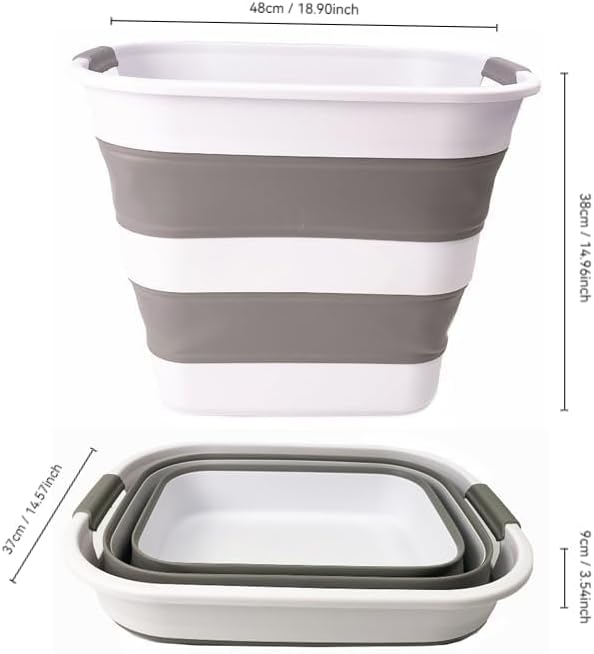 SAMMART 40L Collapsible Plastic Laundry Basket - Image 6