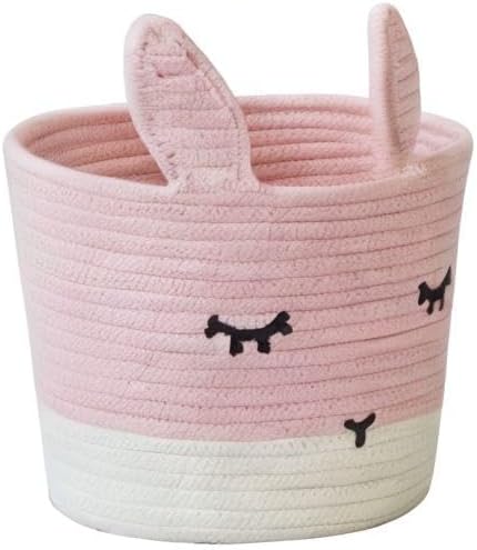 T&T Homewares Small Cute Pink Bunny Toy & Laundry Basket - Image 10