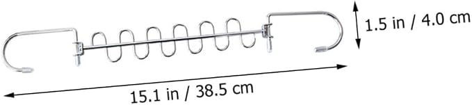 Luxshiny 1set Multi Hole Clothes Drying Hangers Sturdy Clothes Rack - Image 2