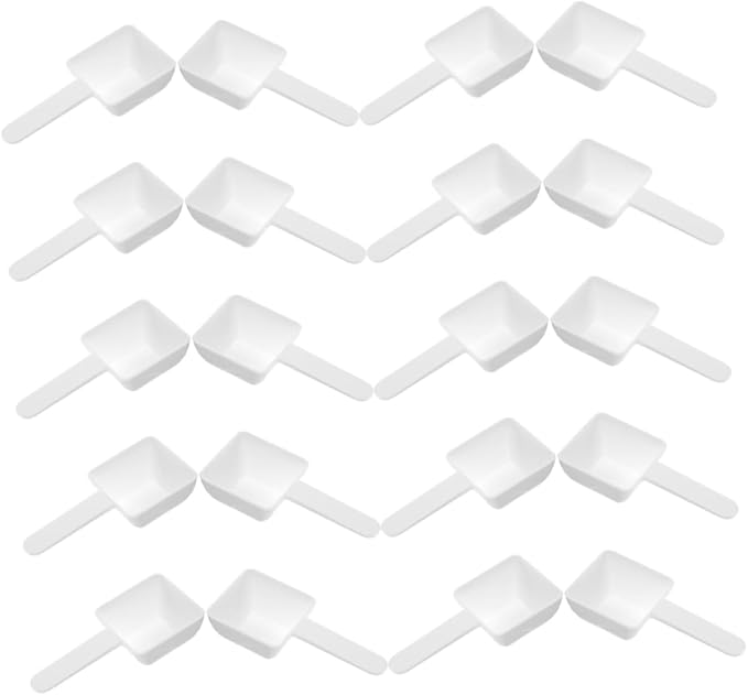 30pcs Reusable Plastic Laundry Powder Scoops Measuring Spoons by SOLUSTRE