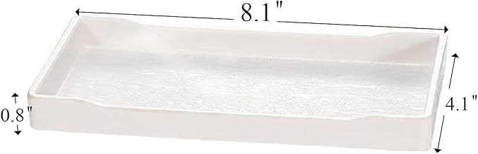 6 Packs Small White Mini Tray for Serving Accessory, Perfume or Display Use. - Image 6