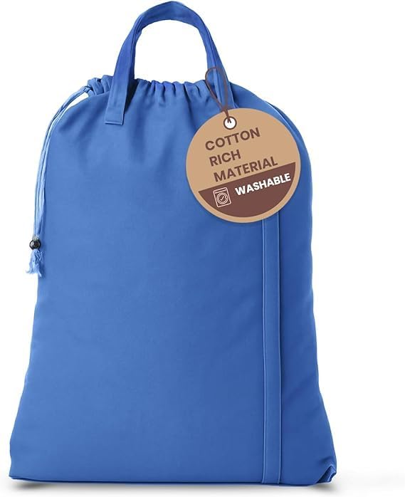 LFH Home Large Premium Cotton Canvas Laundry Bag by LFHHomePrivateLimited