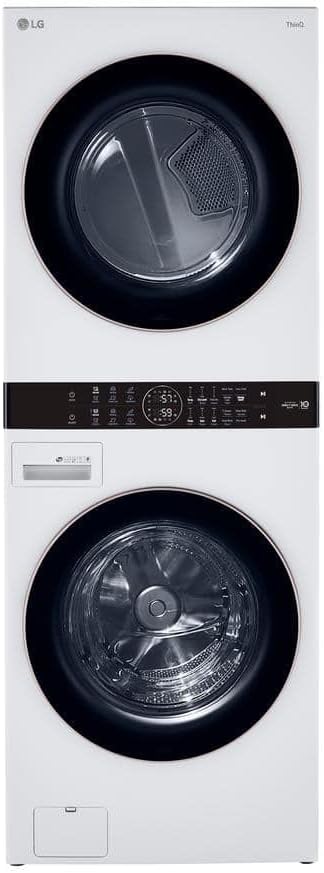 LG WKE100HWA WashTower Stacked Smart Laundry Center 4.5 Cu.Ft. Front Load by LGElectronics