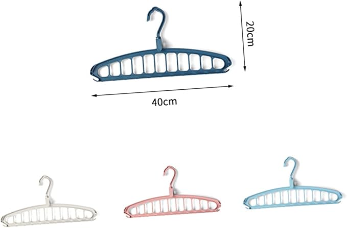 PRETYZOOM 2pcs Space-Saving Rotatable Slip Clothes Drying Rack Folding Storage - Image 5