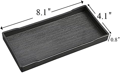 6 Packs Small Black Mini Tray for Serving Accessory, Perfume or Display Use. - Image 6