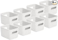 Superio Decorative Plastic Basket Open Home Storage Bins Organizer Baskets by Superio