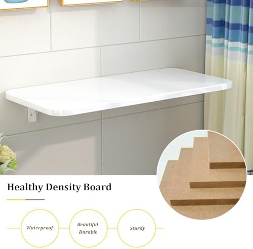 Folding Floating Table, Wall-Mounted Laundry & Kitchen Desk - Image 4