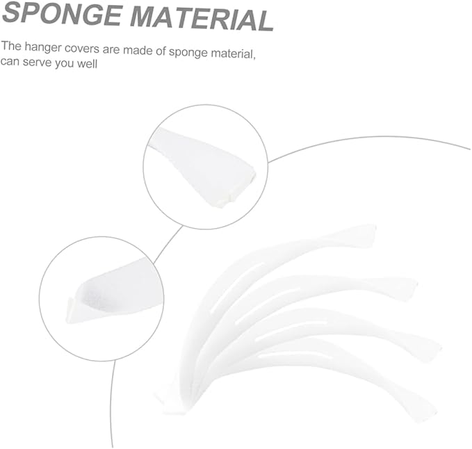 Non-slip Hanger Protector Covers 50pcs Sponge Hanger Covers Padded Foam Sleeves - Image 7
