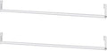2 Pack Wire Shelving Garment Hanger Bar Wire Shelving Accessories Industrial by Threehoney