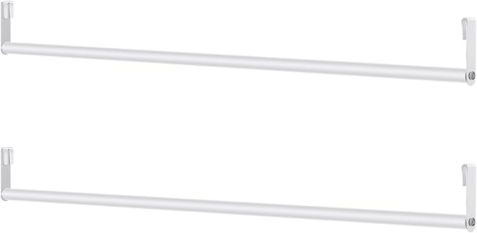 2 Pack Wire Shelving Garment Hanger Bar Wire Shelving Accessories Industrial by Threehoney