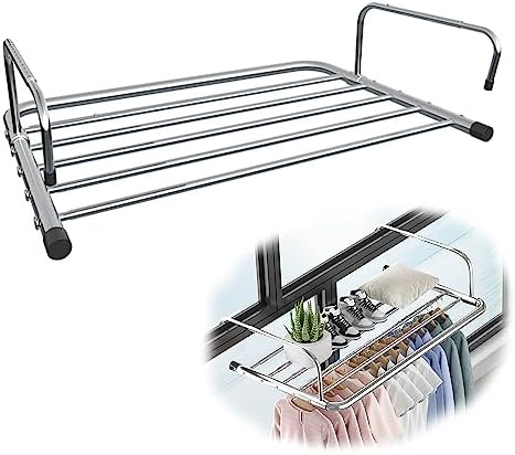 Foldable 7 Bar Clothes Airer Indoor - Image 2