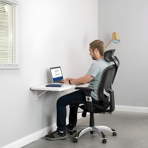 Floating Laptop Desk Multiple, Hanging Desk Wall Mounted Folding Table Office - Image 7