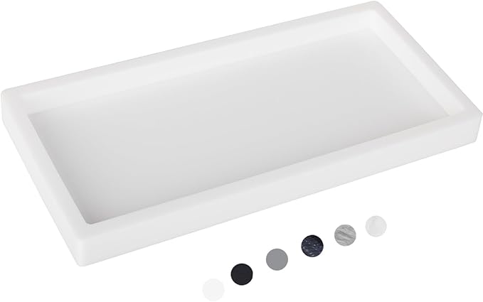 Bathroom Tray, Small Vanity Tray Silicone Soap Dish Sponge Holder Kitchen Sink by Heagoale