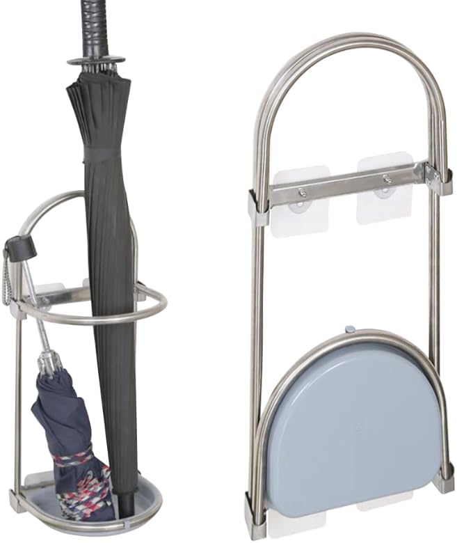 Umbrella Stand Self Adhesive Umbrella Holder Wall Mounted Folding Drying Rack by Unknown