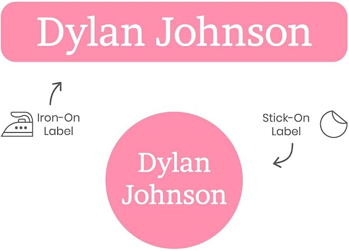 Name Bubbles - Custom Name Tags - Personalized Daycare, & Camp Labels, Iron-On - Image 3