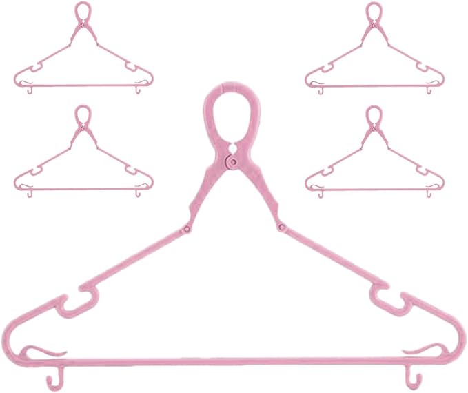 Heavy-Duty Plastic Clothes Hangers Windproof Clamp Multi-Function Sock and Coat by SOESFOUFU