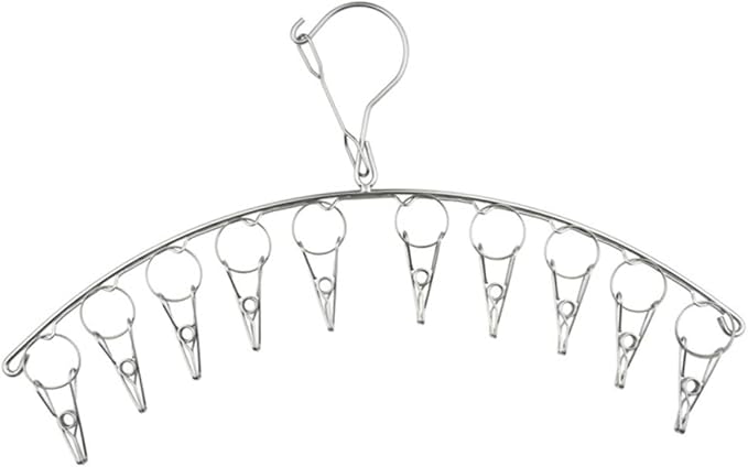 Ciieeo 2pcs Stainless Steel Sock Clips Hanger Clips by Ciieeo