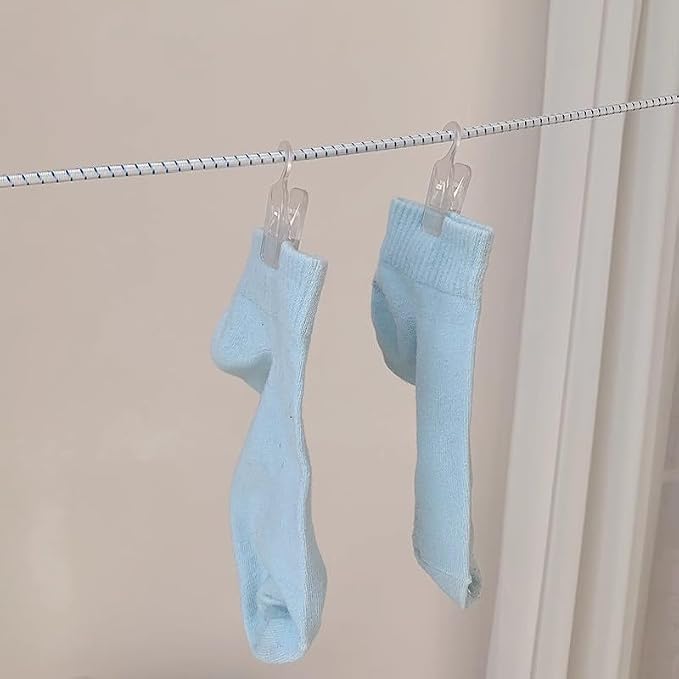 PRETYZOOM 12 Pcs Heavy Duty Laundry Hooks Foldable Travel Hangers Plastic - Image 8