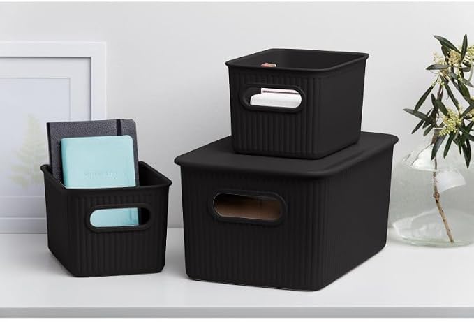 Superio Decorative Plastic Basket Open Home Storage Bins Organizer Baskets - Image 6