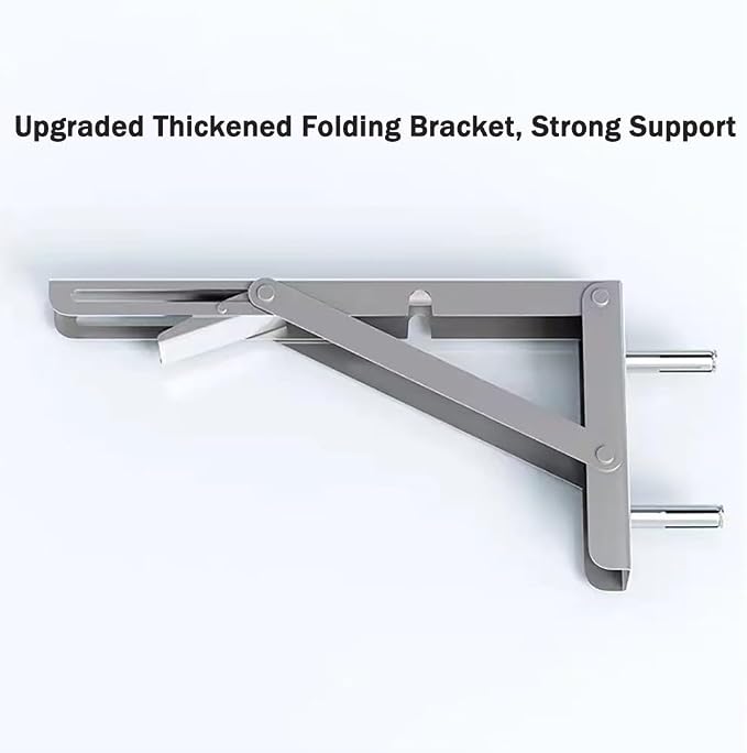 RV Concession Shelf Stainless Steel Folding Table Wall Mount, Fold Down Laundry - Image 6