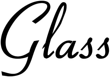 Glass 2.5w x 2h Label | Kitchen Pantry Organization | Die Cut Vinyl Decal | by MinglewoodTrading